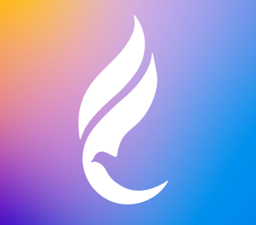Stylized flame icon symbolizing faith, purpose, and spiritual formation at Central Christian College of Kansas.